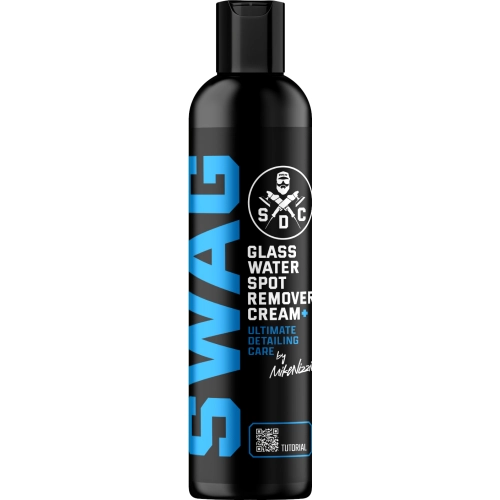 SWAG GLASS WATER SPOT REMOVER CREAM+ 250ml pasta polerska do usuwania osadów mineralnych